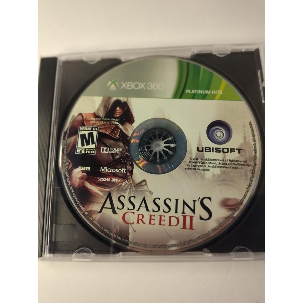 Assassin's Creed II (Microsoft Xbox 360, 2009) Complete CIB Tested Working Used